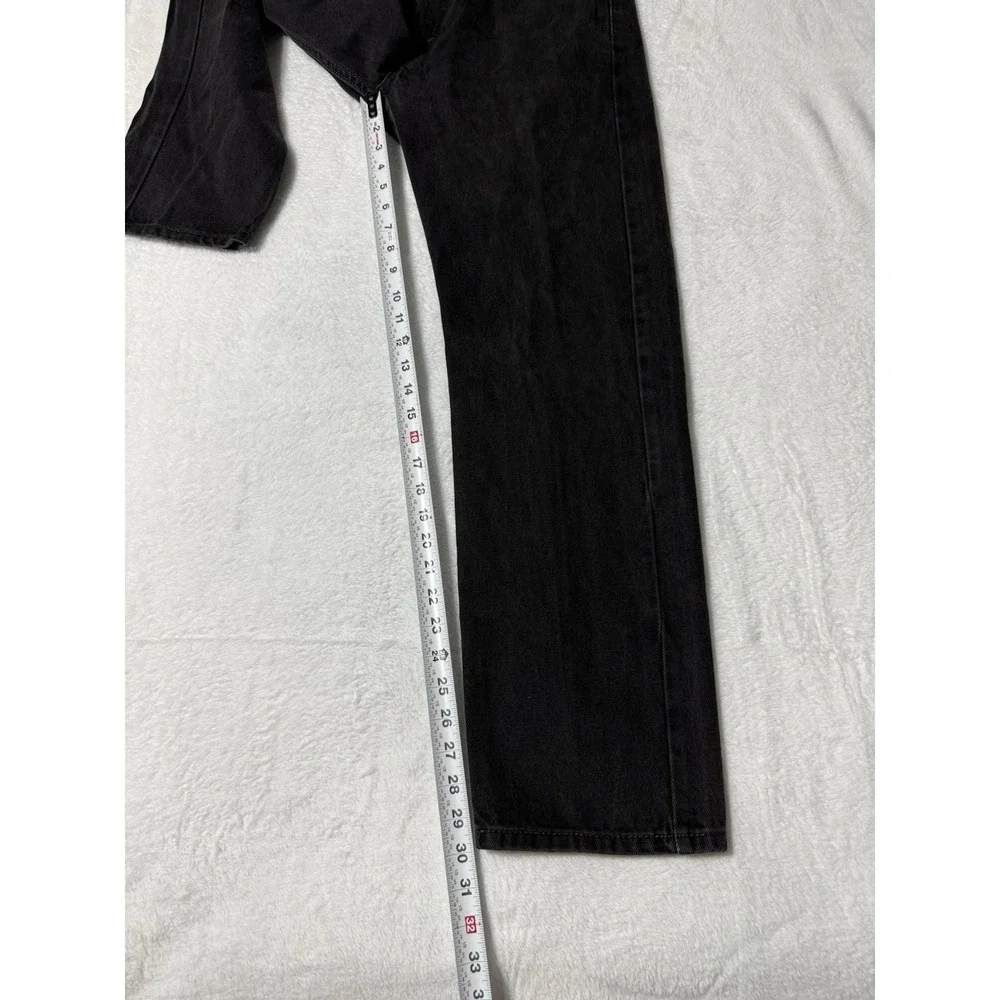Levis 505 Jeans Mens 33x30‎ Black Regular Straight Mid Rise Dark Wash